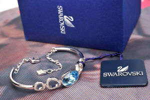 New Swarovski Blue Crystal Bracelet Full Set in Box