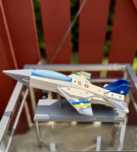 "Avión militar grande Fuerza Aérea 200 modelo de escritorio avión de combate de madera 15""" - Imagen 1 de 7