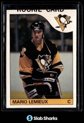 O-PEE-CHEE #9 1985 Mario Lemieux RC Rookie Foto 1 de 4
