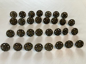 Vintage cabinet knobs lot of 31 no screws - Picture 1 of 5