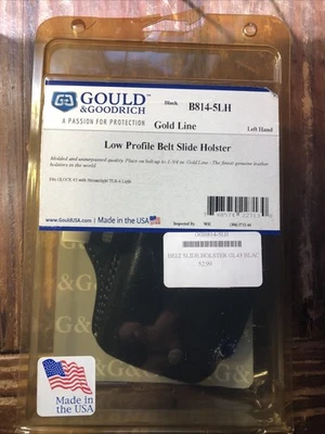 Gould & Goodrich Low Profile Holster LH Glock 43 W Streamlight TLR-6, B814-5LH