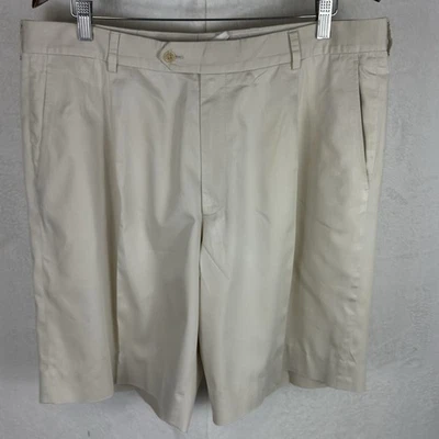 Pantalones Cortos de Golf Burberry Para Hombre 38X9 Beige Plisado Chino Informal Caqui Foto 1 de 4