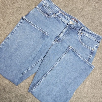 NYDJ Jeans Womens 14P Blue Denim Fit Everything Streetwear Marilyn Straight Leg - Image 1 of 4