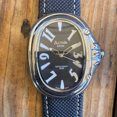 Activa Swiss Ladies Oval Dial Large Numeral Fashion Watch Working - Image 1 of 4