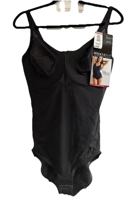 Miraclesuit Sexy Sheer Shaping Extra Firm Bodybriefer Preto Feminino Tamanho 40D Novo com etiquetas - Imagem 1 de 4