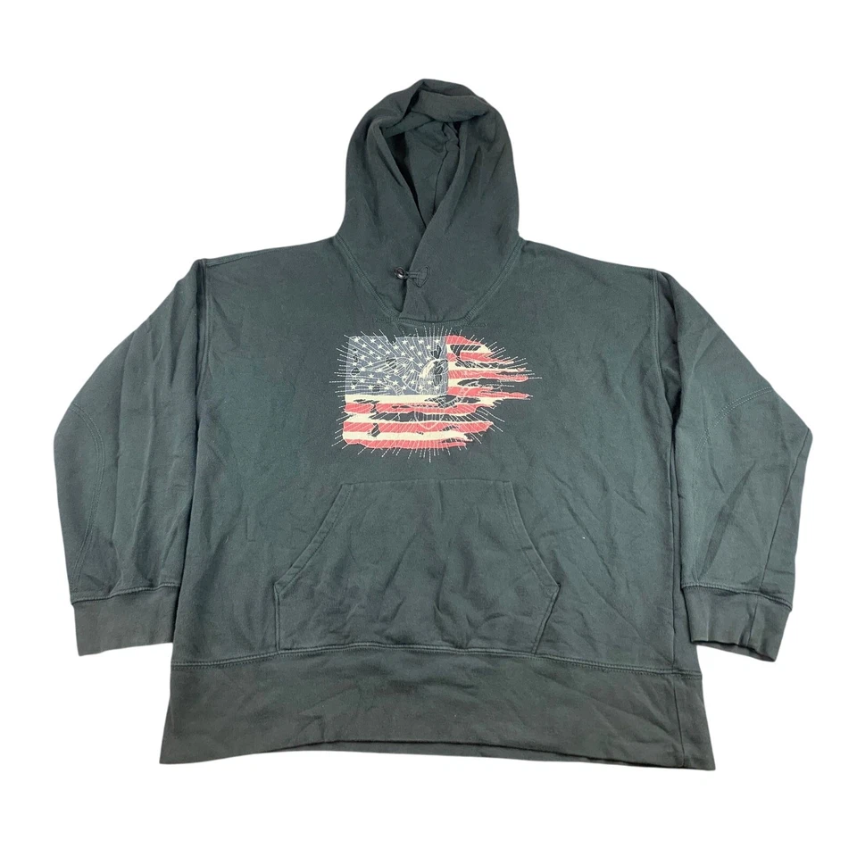 Sudadera con Capucha Negra Gráfica XXL Ralph Lauren De Colección Años 90 Denim & Supply Para Hombre Foto 1 de 4