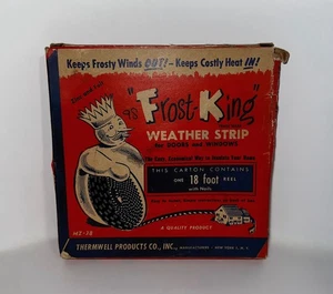 Vintage Frost King Weather Strip & Tack Nails Advertising Thermwell Complete - Picture 1 of 2
