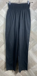 Lucy & Yak Black Harem Style Trousers Elasticated Waist Size Small Cotton - Picture 1 of 17