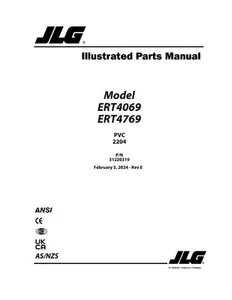 JLG ERT4069 ERT4769 Scissor Lift Parts Catalog Manual - Picture 1 of 10