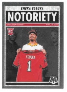 2025 Panini Mosaic - Notoriety Emeka Egbuka #16 (RC) - Picture 1 of 3