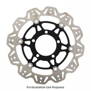 EBC Floating Vee Rotor Front Black Hub Front Right for Kawasaki ER-6N 2006-2011 - Picture 1 of 1