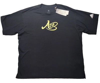 ADIDAS Candace ACE Parker Black T-Shirt - Women Oversized Medium NEW - Image 1 of 4