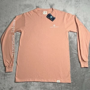 Camisa Simply Southern Para Mujer Pequeña Rosa Gráfica Camiseta Hey Deer Manga Larga Algodón - Imagen 1 de 7