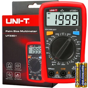 Unit UT33D+ Digital Multimeter Strommessgerät AC/DC Ampere Volt Ohm NCV Detektor - Bild 1 von 7