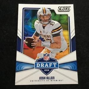 2018 Score NFL Draft #5 Josh Allen RC Wyoming Cowboys Buffalo Bills - Imagen 1 de 2