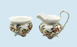 Aynsley Fine Bone China Creamer & Sugar Bowl Set Cottage Garden Designs - Picture 1 of 11