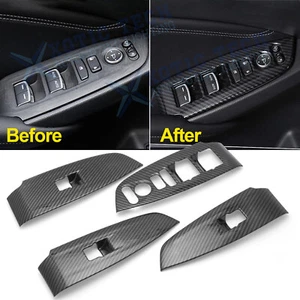 For Honda Accord 2018-22 Carbon Fiber Look Inner Window Switch Panel Cover Trim - Bild 1 von 12