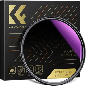 K&F Concept Soft GND8 Camera Lens Filter Graduated ND Gradient Neutral Density - Picture 1 of 17