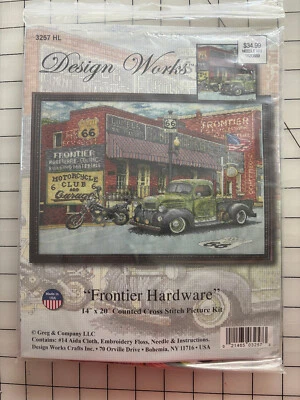 Kit de punto de cruz Design Works FRONTIER HARDWARE Foto 1 de 2