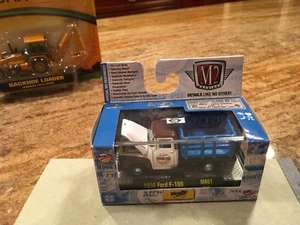 1/64 M 2 Machines  White/Brown/Blue  Ford Stake truck (same scale as DCP) - Picture 1 of 1