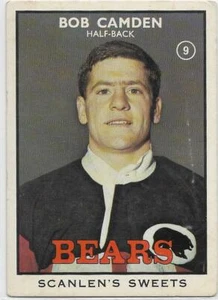 1968 B Nrl Rugby League Scanlens (9) Bob CAMDEN Bears :: - Picture 1 of 2