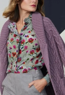 Cárdigan Suéter Etcetera Invierno Aster Malva Grueso Tejido M Nuevo con Etiquetas $349 Foto 1 de 4