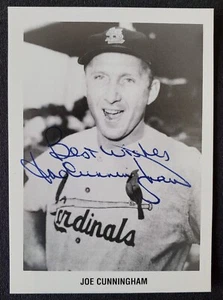 Joe Cunningham Autograph St. Louis Cardinals MLB Postcard - Picture 1 of 2