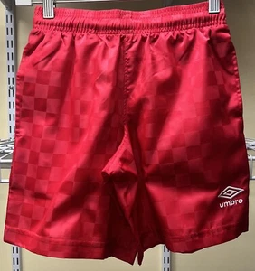 Pantaloncini Umbro calcio atletico tasche coulisse rosso a quadri taglia small (8) nuovi - Foto 1 di 11