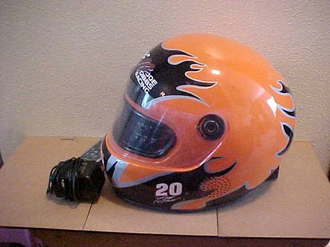 Nascar Helmet Radio/CD Player 20 Tony Stewart Excalibur Electronics Used Remote Cover