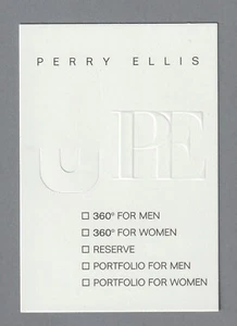 Carte publicitaire - advertising card - Perry Ellis N°2 - Picture 1 of 1