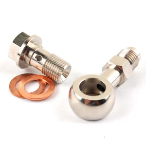 Turbo Steel Oil Feed Banjo Bolt kit M12x1.5mm For VOLVO w/SAAB TD04H TD04HL - Picture 1 of 3