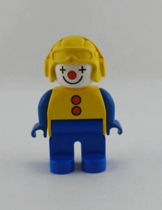 Vintage Lego Gruppe Duplo Clown Figur gelb blau #4555, 2,5" - Bild 1 von 3