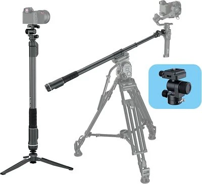 MOZA Slypod Pro Slider Motorized Monopod Carbon Fiber with Pan &Tilt Head Tripod - Image 1 of 4
