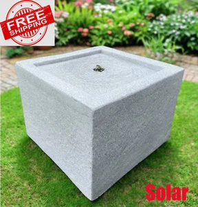 Solarbetriebenes Garten-Wasserspiel mit 6 LED-Leuchten Kaskadenbrunnen - Bild 1 von 7