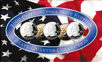 2000 Philadelphia Mint Edition Proof State Quarter Collection. - Image 1 of 2