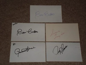 LOT (10) VINTAGE SIGNED AUTOGRAPHED 3X5 INDEX CARDS KELL, FINGERS, JOE TORRE+ - Picture 1 of 2