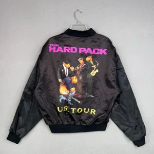 Vintage Joe Camel Jacket Mens Large Black Bomber Swingster Hard Pack Cigarettes - Picture 1 of 15