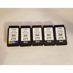 Five EMPTY Genuine Canon Ink Cartridges PG 275 & 276 - Photo 1/2