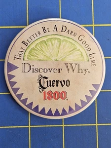 Cuervo 1800 Tequila 3" Button Pin "That Better Be a Darn Good Lime" Bartender - Picture 1 of 2