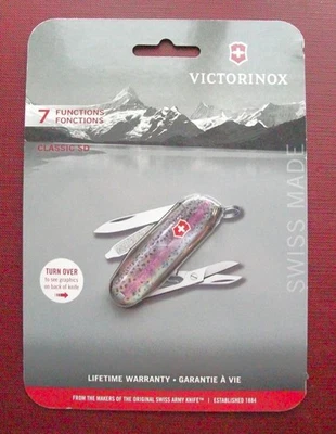 Edición limitada 2023. NAVAJA SUIZA VICTORINOX * PEZ TRUCHA ARCO IRIS * Nueva en tarjeta Foto 1 de 4