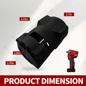 1Pcs 49-16-2563 Impact Driver Protective Boot Fit Milwaukee M12 Fuel 1/2 3/8 - Picture 1 of 7