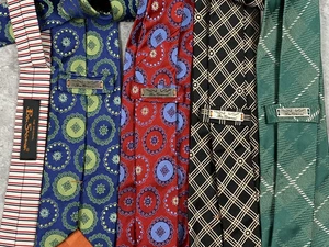 Ben Sherman Silk Neck Tie Lot of 5 Retro Mod Psychedelic Imported Hand Made - Picture 1 of 8