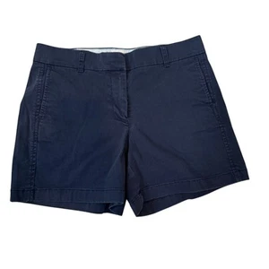 J Crew Classic Chino Short Size 4 Navy Blue Flat Front 5" Inseam - Picture 1 of 8