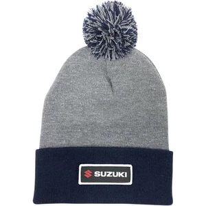 Factory Effex Suzuki Pom Beanie Hat Gray/Navy - Picture 1 of 1