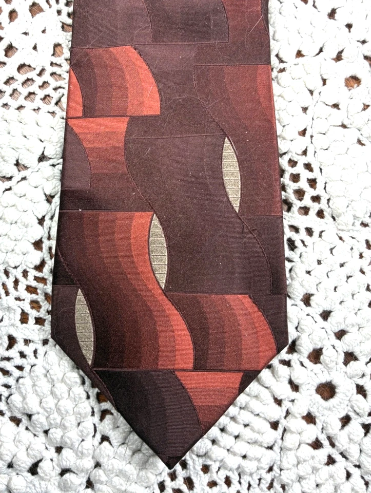 Hermosa corbata de cuello Silk Concepts de Claiborne COBRE BRONCE Foto 1 de 4