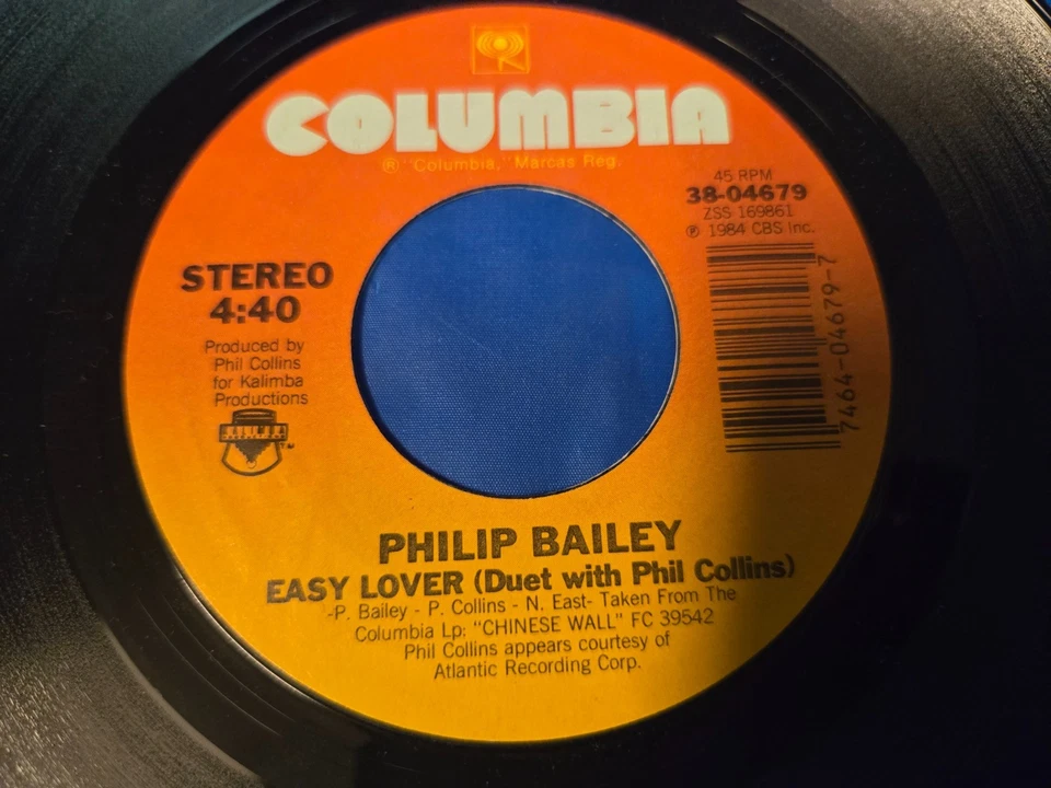 Philip Bailey, Phil Collins – Easy Lover (Extended Dance Remix) b/w Woman - Imagem 1 de 3