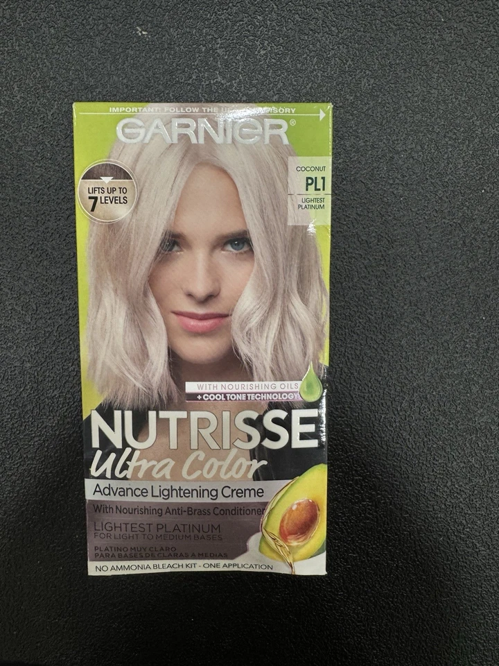 PL1 Garnier Color de Cabello Nutrisse Ultra Color Crema Nutritiva Platino Más Ligero Foto 1 de 1