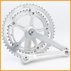 CAMPAGNOLO NUOVO SUPER RECORD CRANKSET VINTAGE ROAD BIKE SQUARE TAPER OLD CRANK - Foto 1 di 7