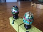 Two Vintage And Boxed Cloisonne Eggs Chinese