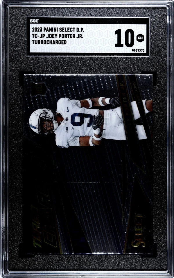 2023 Panini Select DP Joey Porter Jr. Turbocharged SGC 10 GEM MINT RC - Image 1 of 2